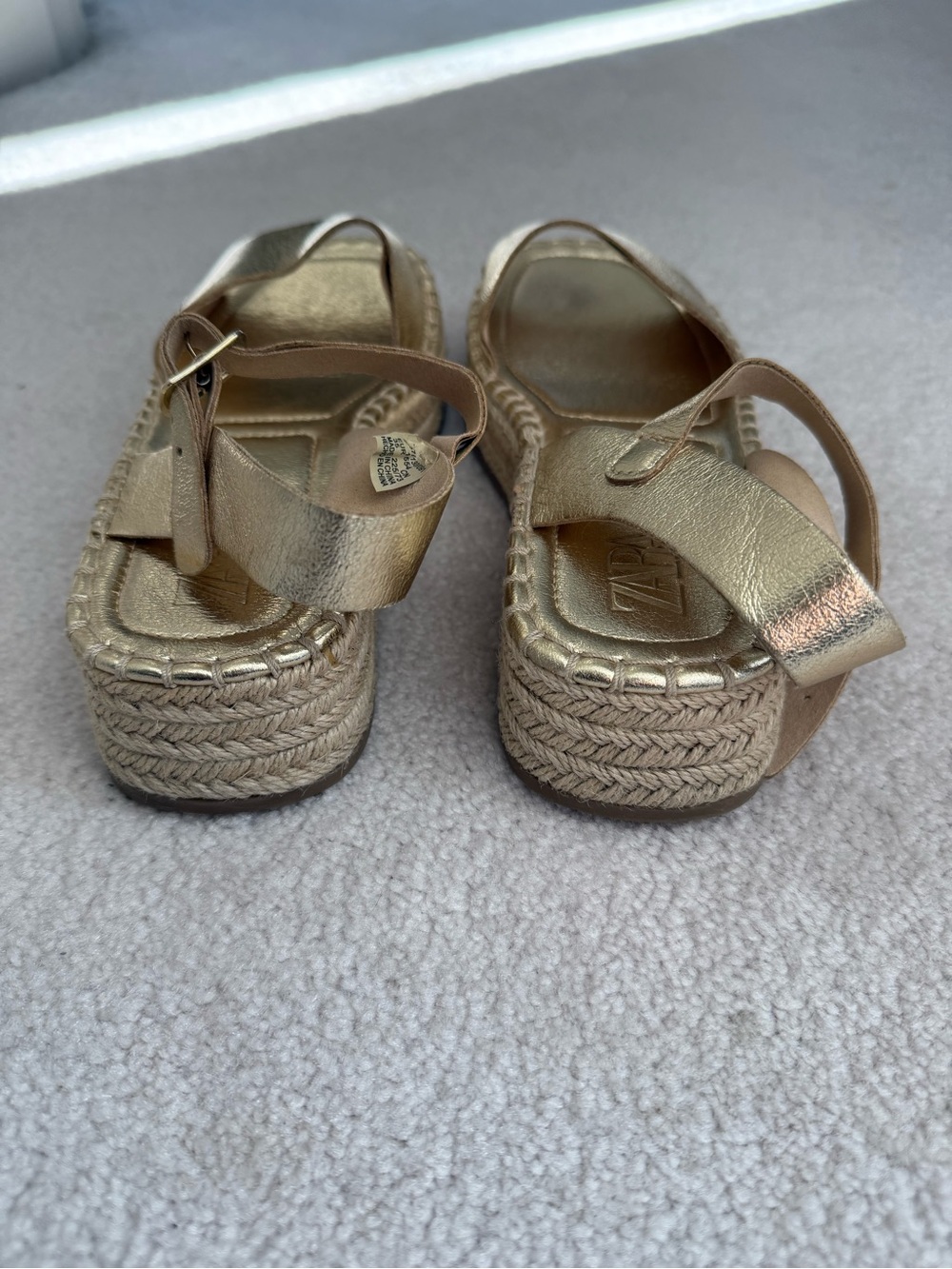 Zara Metallic Sandals - Picture 4 of 5